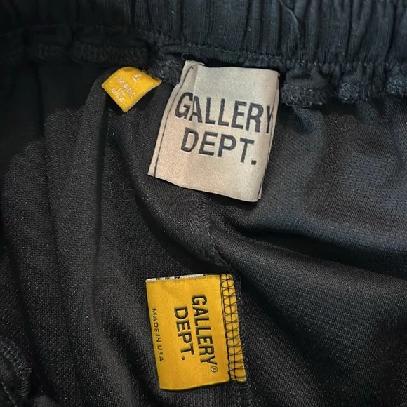 Gallery‎ Dept Painted Sweatpants Drawstring Black, Sz Large - Picture 5 of 6